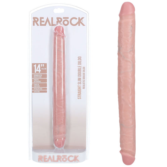 REALROCK 35cm Slim Double Dildo - Flesh - Just for you desires