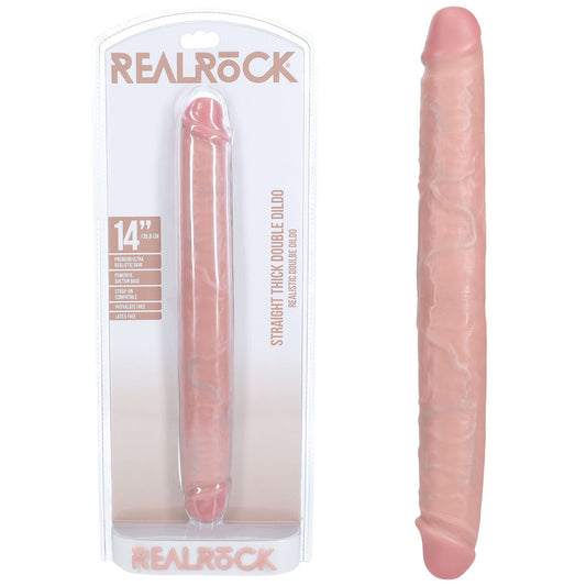 REALROCK 35cm Thick Double Dildo - Flesh - Just for you desires