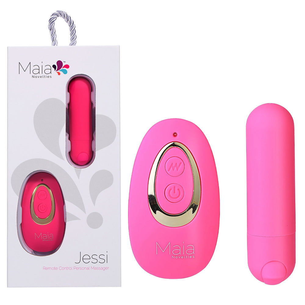 Maia JESSI Remote - Pink 7.6 cm USB Rechargeable Bullet with Wireless Remote - Just for you desires