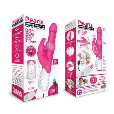Rabbit Essentials Rechargeable Pleasure Pearls Rabbit Hot Pink - Just for you desires