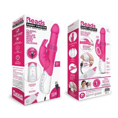 Rabbit Essentials Rechargeable Pleasure Beads Rabbit Hot Pink - Just for you desires