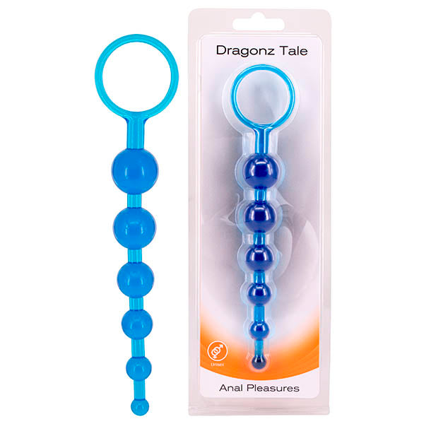 Seven Creations Dragonz Tale - Blue 20.5 cm Anal Beads - Just for you desires