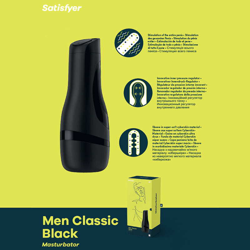 Satisfyer Men Classic - Black Stroker - Just for you desires