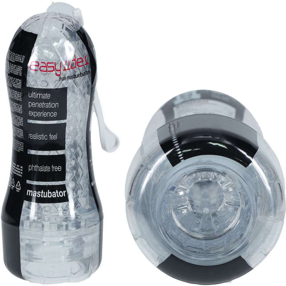SHOTS Easy Rider - Clear - Clear Vagina Stroker - Just for you desires