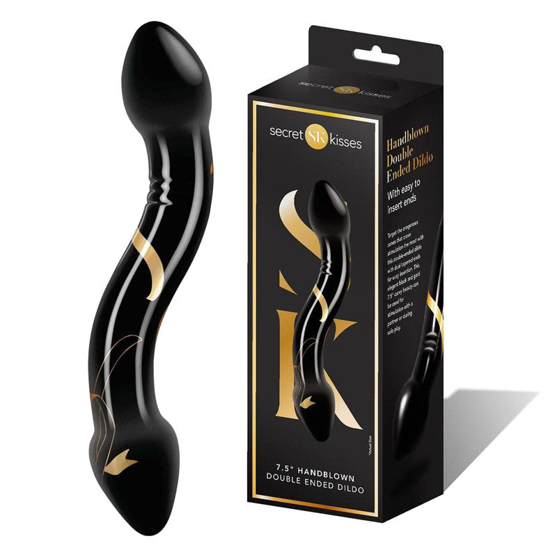 Secret Kisses 7.5'' Handblown Double Ended Dildo