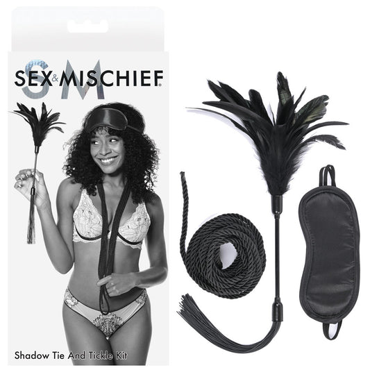Sex & Mischief Shadow Tie and Tickle Kit - Just for you desires