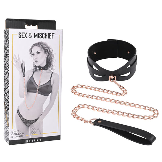 Sex & Mischief Brat Collar & Leash - Just for you desires
