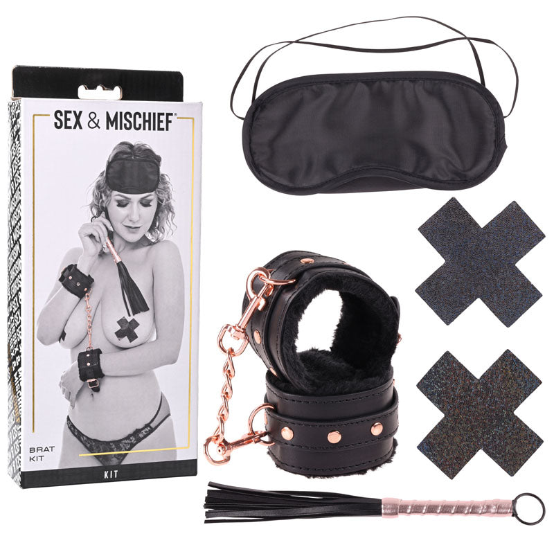 Sex & Mischief Brat Kit - 5 Piece Beginner Bondage Kit - Just for you desires