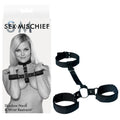 Sex & Mischief Shadow Neck and Wrist Restraint - Black Restraints - Just for you desires