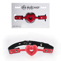 Sex & Mischief Amor Ball Gag - Red/Black Mouth Restraint - Just for you desires