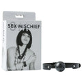Sex & Mischief Breathable Ball Gag - Black Mouth Restraint - Just for you desires
