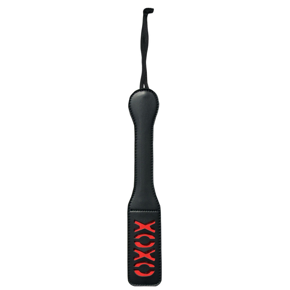 Sex & Mischief XOXO Paddle - Black - Black Paddle - Just for you desires