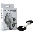 Sex & Mischief Furry Handcuffs - Black - Black Restraints - Just for you desires