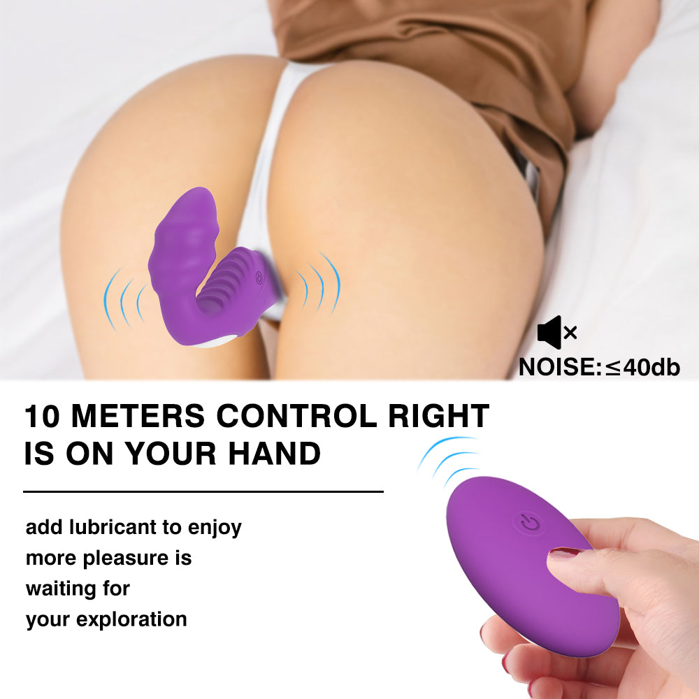 Naked Dual Ended silicone recharageable Vibrator purple - Just for you desires