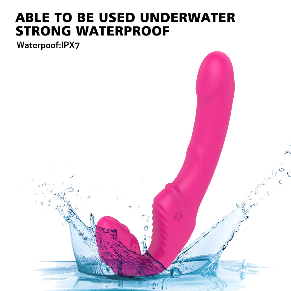 Naked Dual Ended silicone recharageable Vibrator rose - Just for you desires