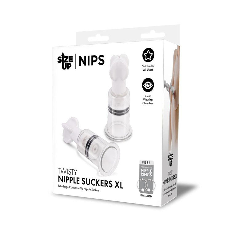 Size Up Twisty Nipple Suckers - XL - Just for you desires