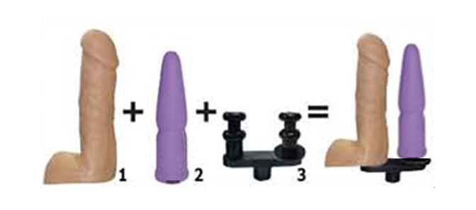 Stim U Ultimate Sex Machine Dual Attachment and Anal Dildo - Just for you desires