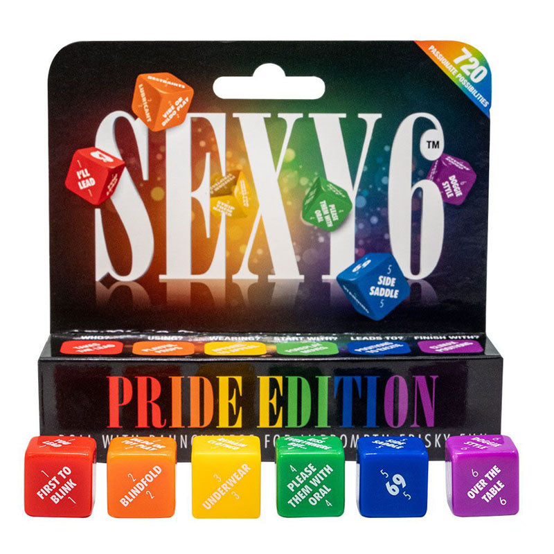 Sexy 6 - Pride Edition - Couples Dice Game - Just for you desires