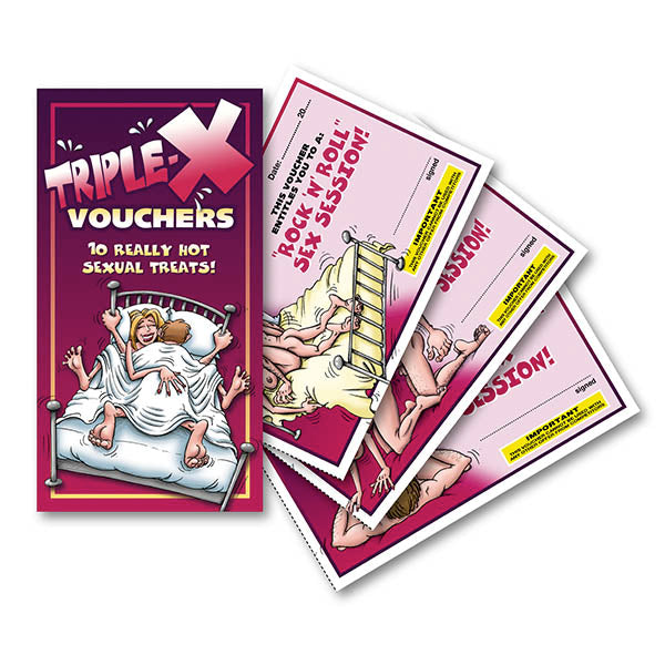 Triple-X Vouchers - Set of 10 Vouchers - Just for you desires