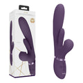 VIVE Ena - Purple - Purple 25 cm USB Rechargeable Thrusting Vibrator with Air Wave Stimulator - Just for you desires