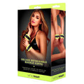 WhipSmart Glow Deluxe Detachable Buckle Cuffs - Glow in the Dark Restraints - Just for you desires