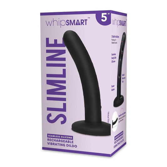 WhipSmart 5'' Slimline Rechargeable Vibrating Dildo - Just for you desires