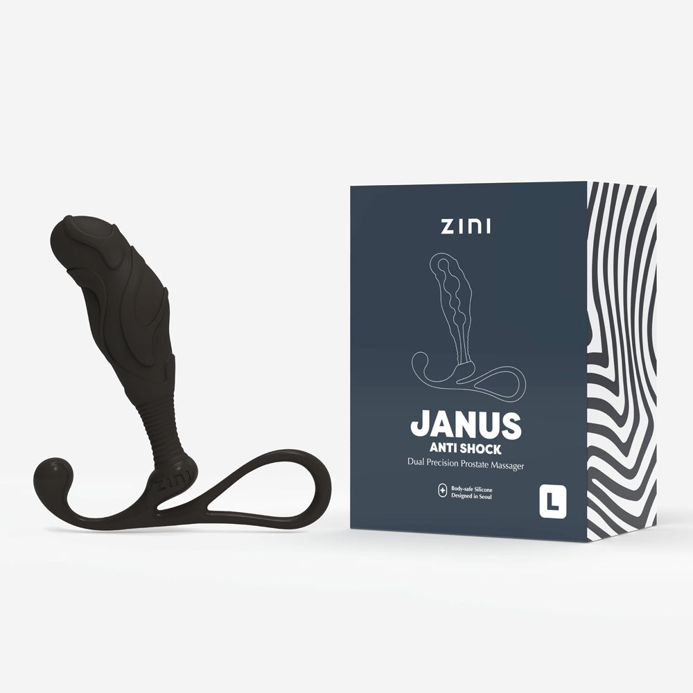 Zini Janus Anti Shock - Large - Black Large Prostate Massager - Just for you desires