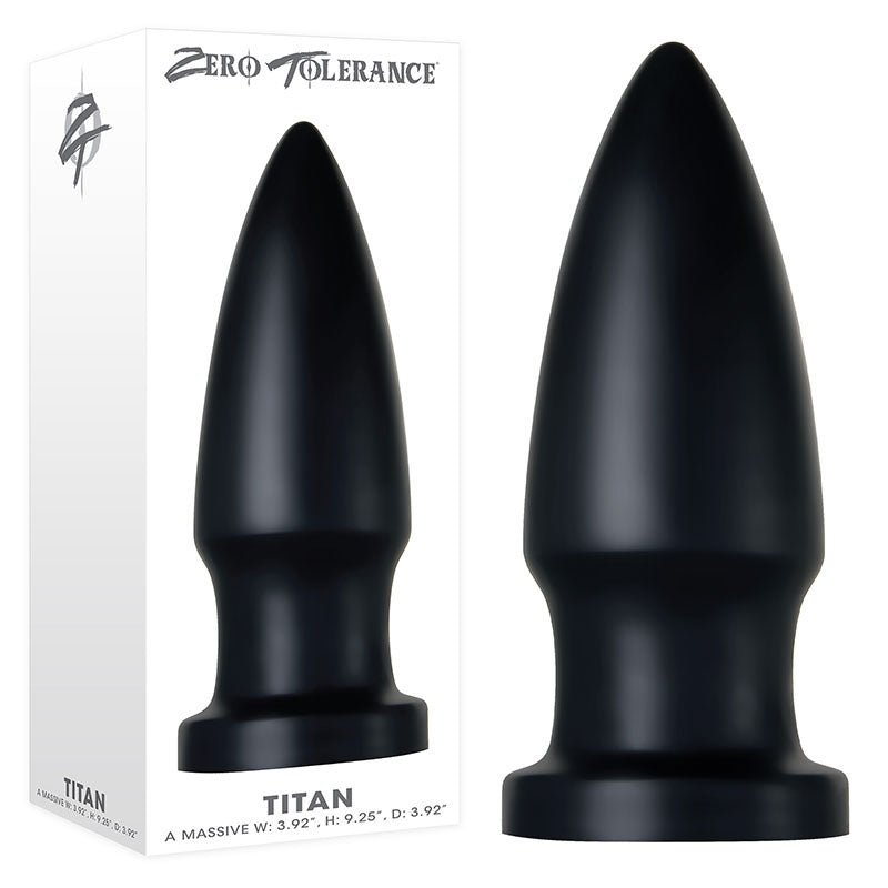 Zero Tolerance The Titan - Black Giant Butt Plug - Just for you desires