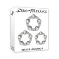 Zero Tolerance Three Amigos - Clear Cock Rings - Set of 3 - Just for you desires