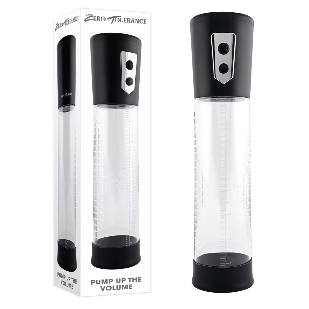 Zero Tolerance PUMP UP THE VOLUME - Clear Automatic Penis Pump - Just for you desires