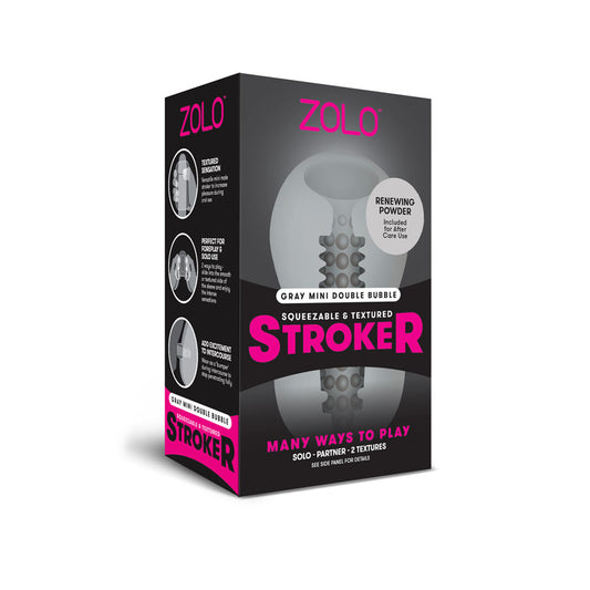 Zolo Grey Mini Double Bubble Stroker - Just for you desires