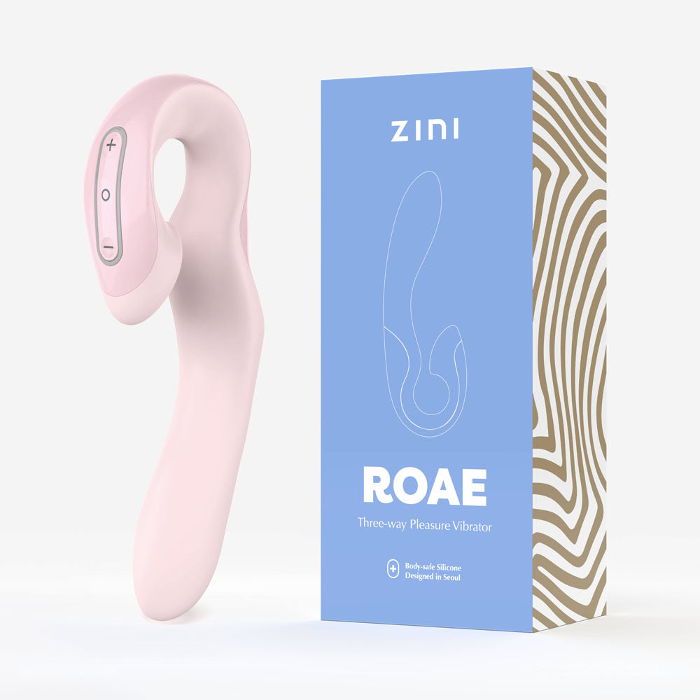 Zini Roae - Pink - Pink 19.5 cm USB Rechargeable Vibrator - Just for you desires