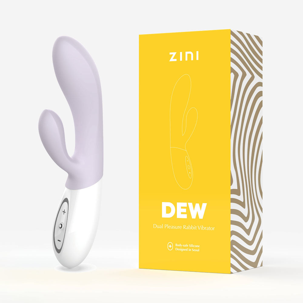 Zini Dew - Purple Hydrangea 20 cm USB Rechargeable Rabbit Vibrator - Just for you desires