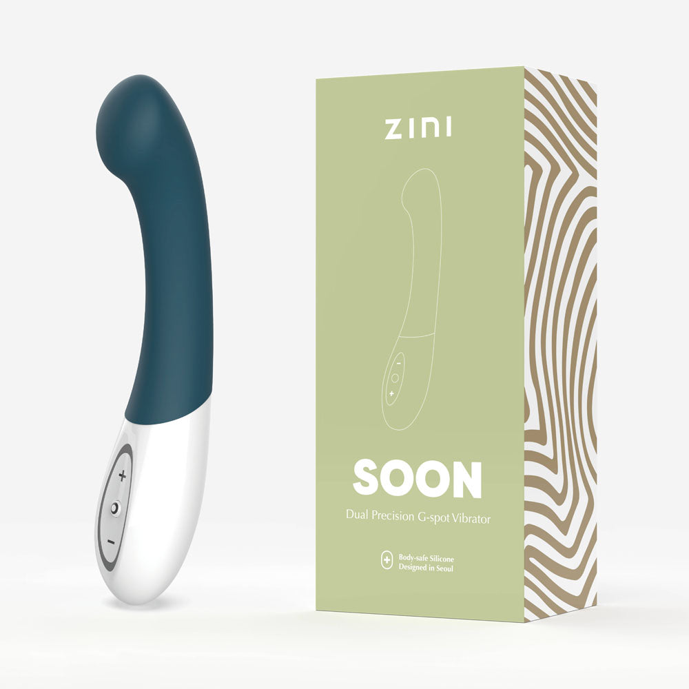 Zini Soon - Legion Blue 20 cm USB Rechargeable Vibrator - Just for you desires