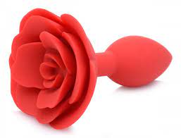 Booty Bloom Silicone Rose Plug Medium Red - Just for you desires