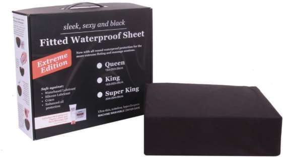 Black Waterproof Sheet Super King Extreme Edition - Just for you desires