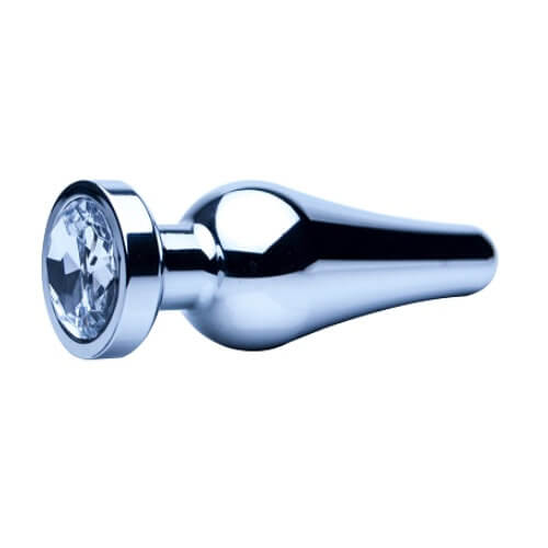 Precious Metals Smooth Silver Anal Plug-Small - Just for you desires